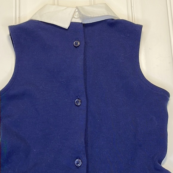 Janie and Jack Navy Sleeveless Smock Top 2T - Picture 9 of 10